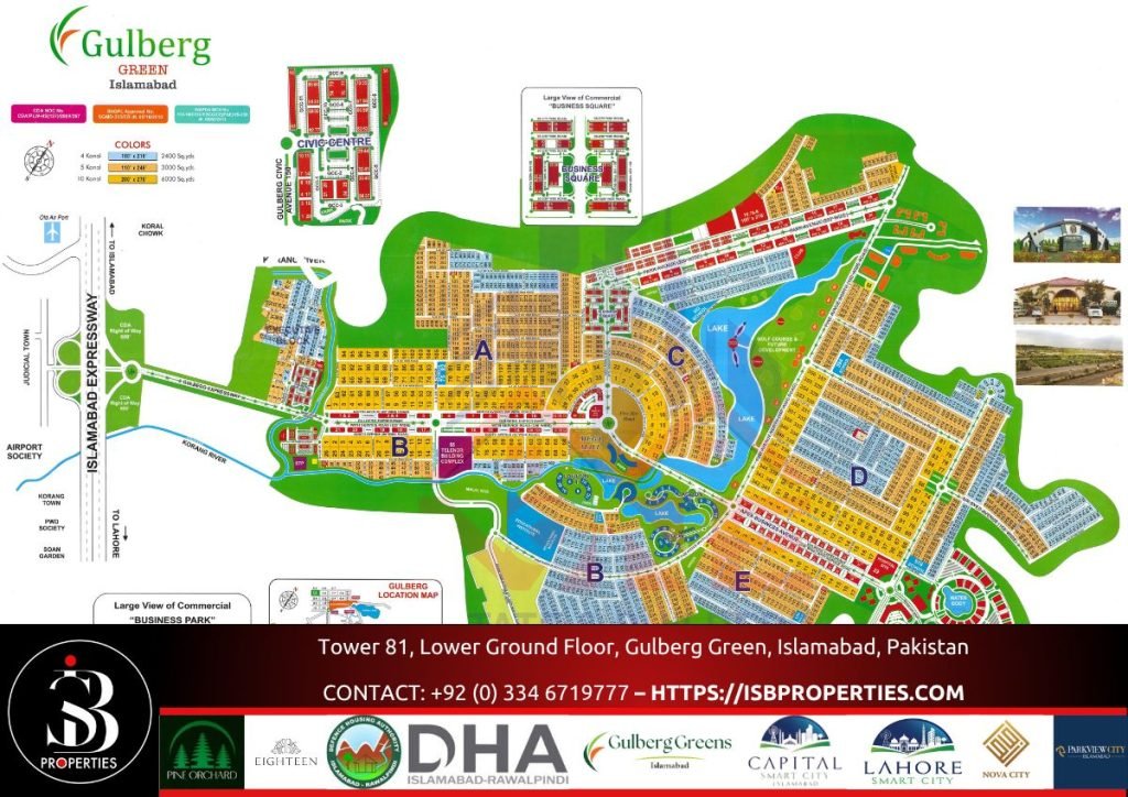 Gulberg Green Islamabad Location
